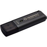 Kingston IronKey Locker+ 50 G2 64 GB, USB-Stick anthrazit, USB-A 3.2 Gen 1