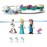 LEGO 43281 Disney Princess Elsas Schlittenfahrt um den Eispalast, Konstruktionsspielzeug 