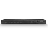 Lindy 4 Port HDMI 2.0 Splitter, HDMI Splitter schwarz, 18G, mit Audio