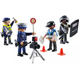 PLAYMOBIL 71730 Action Heroes Figurenset Polizei, Konstruktionsspielzeug 