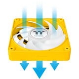 Thermaltake CT120 EX ARGB Sync PC Cooling Fan Bumblebee, Gehäuselüfter gelb, 3er-Pack, 120 mm