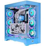 Thermaltake CTE E660 MX Hydrangea Blue, Tower-Gehäuse hellblau, Tempered Glass x 2