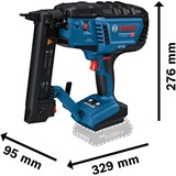 Bosch Professional Akku-Holztacker GNH 18V-38 M Professional solo, 18Volt, Elektrotacker blau/schwarz, ohne Akku und Ladegerät, in L-BOXX