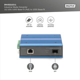 Digitus 10/100/1000 Base-TX auf 1000 Base-FX Industrie-Medienkonverter 