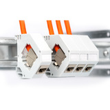 Digitus Professional Cat.7 S/FTP Verlegekabel simplex, B2ca orange, 100 Meter Rolle