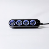 Shelly Steckdosenleiste Power Strip 4 Gen4 schwarz, 1,5 Meter Kabel, mit Energiemessung