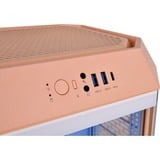 Thermaltake The Tower 300 Peach Fuzz, Tower-Gehäuse pfirsich, Tempered Glass
