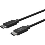 Ansmann USB Typ-C zu Typ-C Daten und Ladekabel schwarz, 2,0 Meter, Laden mit bis zu 60 Watt