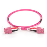 Digitus LWL Patchkabel, Duplex, SC > SC Stecker, Multimode OM4 violett, 2 Meter