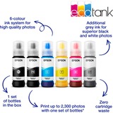 Epson EcoTank ET-8500, Multifunktionsdrucker grau/schwarz, USB, WLAN, Scan, Kopie, Duplex (Druck)