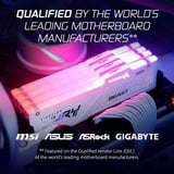 Kingston FURY DIMM 64 GB DDR5-5200 (2x 32 GB) Dual-Kit, Arbeitsspeicher weiß, KF552C40BWAK2-64, FURY Beast RGB, INTEL XMP