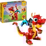 LEGO 31145 Creator 3-in-1 Roter Drache, Konstruktionsspielzeug 