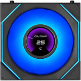 Lian Li UNI FAN SL-INF LCD FLEX 120 Wireless, Gehäuselüfter schwarz, Reverse, 3er Pack mit Controller, 120 mm