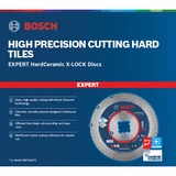 Bosch Professional X-LOCK Diamanttrennscheibe Expert HardCeramic, Ø 115mm Bohrung 22,23mm