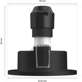 Philips Hue White & Color Ambiance Xamento Einbauspot 3er-Set, LED-Leuchte schwarz, rund