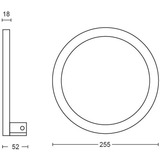 Philips Hue White & Color Ambiance Sana Wandleuchte, LED-Leuchte schwarz