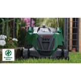 Bosch Heimwerken & Garten Akku-Rasenmäher AdvancedRotak 36V-40-650, 36Volt grün/schwarz, Li-Ionen Akku 4,0Ah, POWER FOR ALL