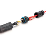 Digitus CAT.6A Außenanschluss-Kupplung, IP68, RJ-45 schwarz, Outdoor-geeignet