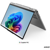 Lenovo IdeaPad 5 2-in-1 15AGP11 (83UM0029GE), Notebook grau, AMD Ryzen AI 5 430, AMD Radeon 840M, 16 GB DDR5, 512 GB (512 GB SSD), Windows 11 Home