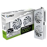 Palit GeForce RTX 5060 Ti OC WHITE 16GB, Grafikkarte weiß, DLSS 4, 3x DisplayPort, 1x HDMI 2.1