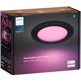 Philips Hue Hue White & Color Ambiance Slim Einbauleuchte 170 mm, LED-Leuchte schwarz