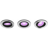 Philips Hue White & Color Ambiance Centura Einbauspot 3er-Pack, LED-Leuchte silber, rund
