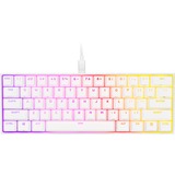 Corsair K65 RGB MINI, Gaming-Tastatur weiß, DE-Layout, Cherry MX RGB Speed Silver