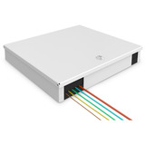Digitus LWL Unibox, Spleißbox zur Wandmontage, Medium, Gehäuse hellgrau, für bis zu 48 Fasern