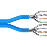 Digitus Professional Cat.6a U/FTP Verlegekabel Duplex, Dca blau, 500 Meter Trommel