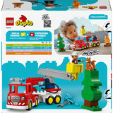 LEGO 10473 DUPLO Town Löschauto mit Schlauch und Feuerwehrmann, Konstruktionsspielzeug 