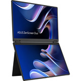 ASUS ZenScreen Duo MB14FCD, LED-Monitor 71 cm (14 Zoll), schwarz, 2xWUXGA, 360 Grad faltbar, Dual 14" USB-C, Mini-HDMI