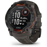Garmin Instinct 3 Solar - 50 mm, Smartwatch Kohle/ Schwarz, Silikon-Armband