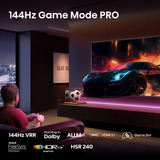 Hisense 50E77Q PRO, QLED-Fernseher 126 cm (50 Zoll), schwarz, UltraHD/4K, Triple Tuner, USB Recording, Time Shift, 144Hz Panel
