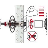 fischer Hohlraumdübel DuoHM 6x55 S PZ 25 Stück, mit Panhead-Schraube