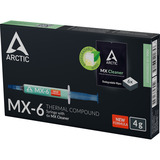 ARCTIC MX-6 Wärmeleitpaste 4g, Wärmeleitpasten grau, mit 6x MX Cleaner