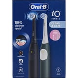 Braun Oral-B iO Series 2 + 2. Handstück Night Black/Forest Green, Elektrische Zahnbürste dunkelgrün/schwarz