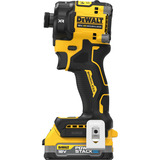 DEWALT Hydraulischer Akku-Schlagschrauber DCF870E2T, 1/4", 18Volt gelb/schwarz, 2x POWERSTACK Li-Ion-Akku 1,7Ah, in T STAK Box