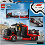 LEGO 60493 City F1 Truck mit Audi F1 Rennwagen, Konstruktionsspielzeug 
