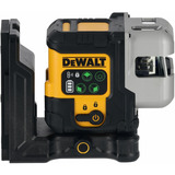 DEWALT Akku-Multilinienlaser 3x180° DCLE14301GB, 18Volt, Kreuzlinienlaser schwarz/gelb, mit grünen Laserlinien, integrierter Powerstack Li-Ion Akku