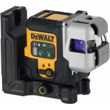 DEWALT Akku-Multilinienlaser 3x180° DCLE14301GB, 18Volt, Kreuzlinienlaser schwarz/gelb, mit grünen Laserlinien, integrierter Powerstack Li-Ion Akku
