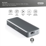 Digitus DA-71157 USB M.2 SSD , Laufwerksgehäuse aluminium, NVMe 20Gbps USB3.2 