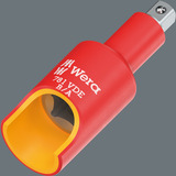 Wera 781 VDE A/B - 1/4"-Verbindungsteil, Steckschlüssel- Adapter rot, von 3/8"-Innenvierkant auf 1/4"-Außenvierkant