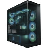 ARCTIC Xtender , Tower-Gehäuse schwarz (matt), Tempered Glass x 2 (getönt)