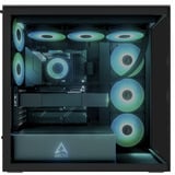 ARCTIC Xtender , Tower-Gehäuse schwarz (matt), Tempered Glass x 2 (getönt)