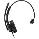 HP Poly Mission 415 Mono-USB-Headset (kabelgebunden)  schwarz, USB Type-C und Type-A, Kunsteder-Ohrpolster (Oberflächenmaterial)