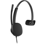 HP Poly Mission 415 Mono-USB-Headset (kabelgebunden)  schwarz, USB Type-C und Type-A, Kunsteder-Ohrpolster (Oberflächenmaterial)