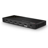 Lindy 4 Port HDMI 18G Splitter, HDMI Splitter schwarz, HDR HDCP 2.2