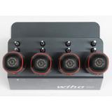 Wiha Schraubendreher mit Bithalter SoftFinish, 1/4" schwarz/rot, mit Ratschenfunktion