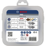 Bosch PRO Cutting and Grinding, X-LOCK Trennscheiben-Set 125mm 5-teilig, inkl. Fächerschleifscheibe