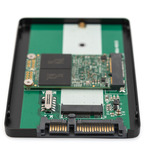 Digitus DA-71118 2,5" Festplatten- Einbaurahmen, Laufwerksgehäuse schwarz, für M.2 oder mSATA